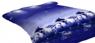 Пододеяльник 1,5 сп бязь 120 гр/м, серия ЛЮКС "Океан" 3D арт. 1511 вид 1