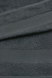 Полотенце махровое 70х140 бордюр №120 -пл. 350 гр/м²- (темно-серый, 615)
