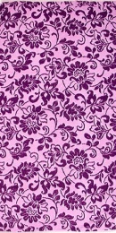 Полотенце махровое 70х140 "Цветочный'' 4850 (фиолетовый)