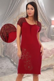 Сорочка женская модель 3568 бордовый