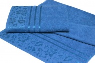 Набор махровых полотенец-2 шт- №806 (синий, 618)