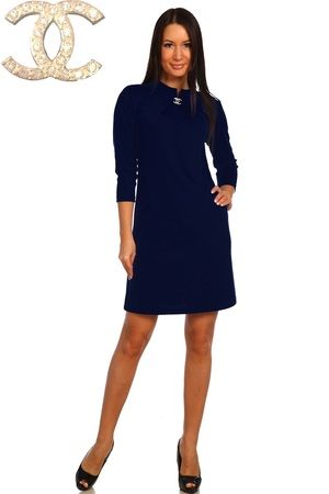 Платье женское модель Виа синий