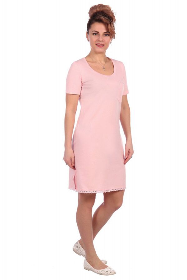 Ночная сорочка женская (С0033) кулирка (розовый)