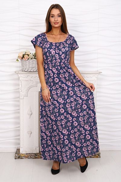 Платье женское №611 (розовые ромашки)