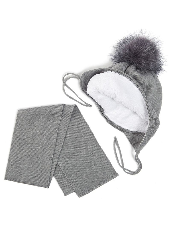 Комплект шапка и шарф для мальчика №2