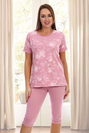 Пижама женская модель Тулуза розовый