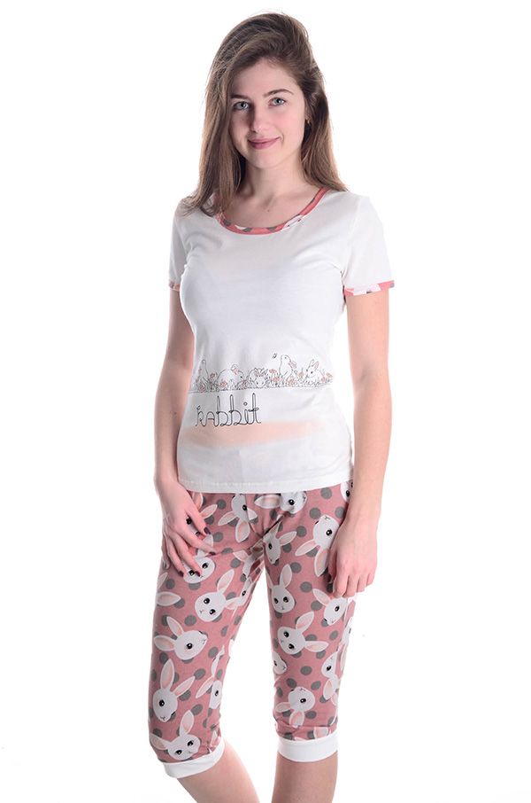 Пижама женская "Росинка" (футболка+бриджи)