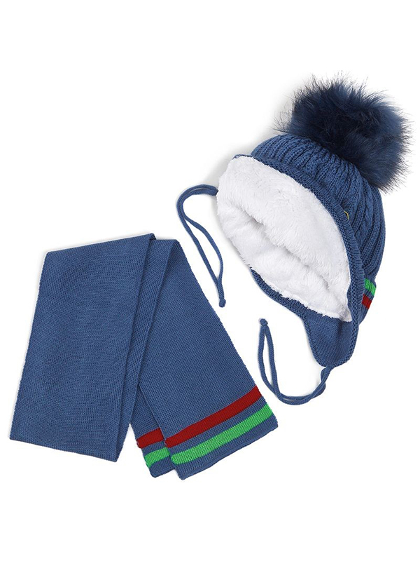 Комплект для мальчика №1 шапка+шарф