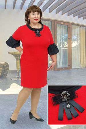 Платье женское модель Бомонд красный