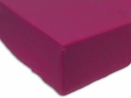 Простыня на резинке трикотажная 140х200 / оттенки темно-розового