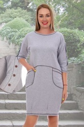 Платье женское модель Шагане серый