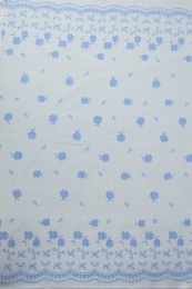Одеяло детское байковое 100х140 АРТ: Барвинок (цвет голубой)