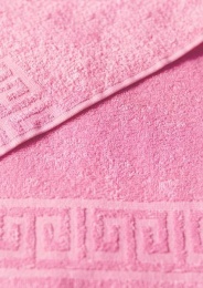 Полотенце махровое 50х90 "Розовое" гладкокрашеное  