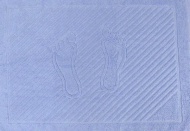 Полотенце махровое 50х70 "Ножки" гладкокрашеное (голубое)