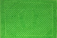 Полотенце махровое 50х70 "Ножки" гладкокрашеное (зеленый)