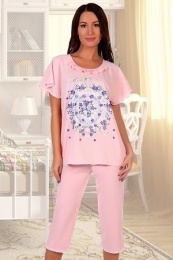 Пижама женская модель Глициния розовый