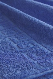 Полотенце махровое 70х135 "Синий" гладкокрашеное