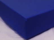 Простыня на резинке трикотажная 200х200 / оттенки синего