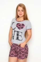 Комплект (шорты+футболка) "Любовь"