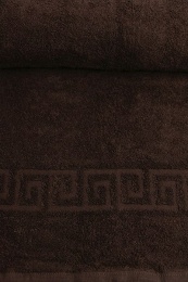 Полотенце махровое 70х140 "Темно-коричневый" гладкокрашеное