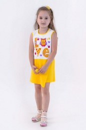 Платье на девочку "Алла" с шелкографией