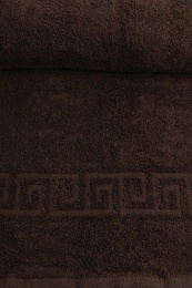 Полотенце махровое 50х85 "Темно-коричневый" гладкокрашеное