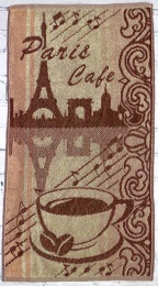 Полотенце 30х60 махровое "Кафе-Париж 2" 4782