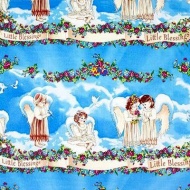 ДКПБ в кроватку поплин (наволочка 40х60 см) "Маленькие ангелы"