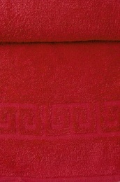 Полотенце махровое 70х140 "Красное" гладкокрашеное