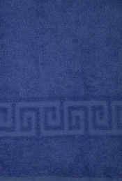 Полотенце махровое 50х90 "Синий" гладкокрашеное