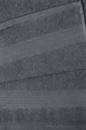 Полотенце махровое 35х60 Эконом - (темно-серый, 615)