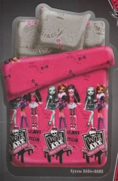 КПБ 1,5 поплин "Monster High" Куклы