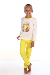 Пижама детская "Зайка" (интерлок) (желтый)