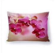 Подушка декоративная с 3D рисунком "Розовая орхидея"