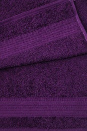 Полотенце махровое 70х140 бордюр №120-пл. 350гр/м²- (фиолетовый, 702)