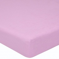 Простыня на резинке махровая 90х200 / фиолетовый