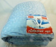 Одеяло 2,0 сп "Лебяжий пух" (тик) 300 гр/м 