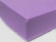 Простыня на резинке трикотажная 90х200 / оттенки фиолетового
