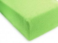Простыня на резинке махровая 140х200 / оттенки зеленого