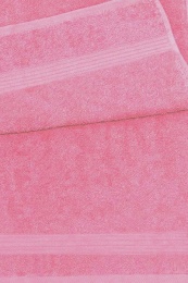 Полотенце махровое 50х90 бордюр №120 -пл. 350 гр/м²- (розовый, 224)