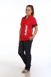 Костюм домашний женский К-106 (футболка+брюки)