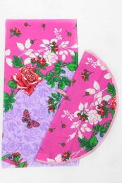Кухонный набор №3 "Розы" (фиолетовый)