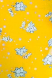 ДКПБ в кроватку бязь ГОСТ (наволочка 40х60 см) "Мамонтенок" (желтый цвет)