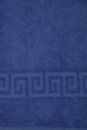 Полотенце махровое 40х65 "Синий" гладкокрашеное