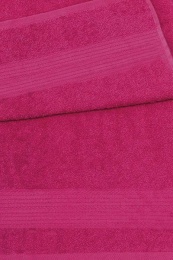 Полотенце махровое 70х140 бордюр №120-пл. 350гр/м²- (теплый розовый, 202)