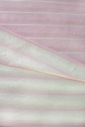 Полотенце 50х90 махровое Бамбук- "Полоса поперек" 4819 (вид 92, нежно-розовый)
