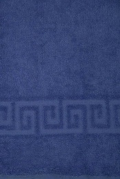 Полотенце махровое 40х70 "Темно-синий" гладкокрашеное