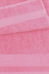 Полотенце махровое 70х140 бордюр №120-пл. 350гр/м²- (розовый, 224)