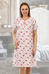 Сорочка женская модель Хризантема розовый