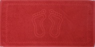 Полотенце 30х60 махровое "Ножки" (красный)